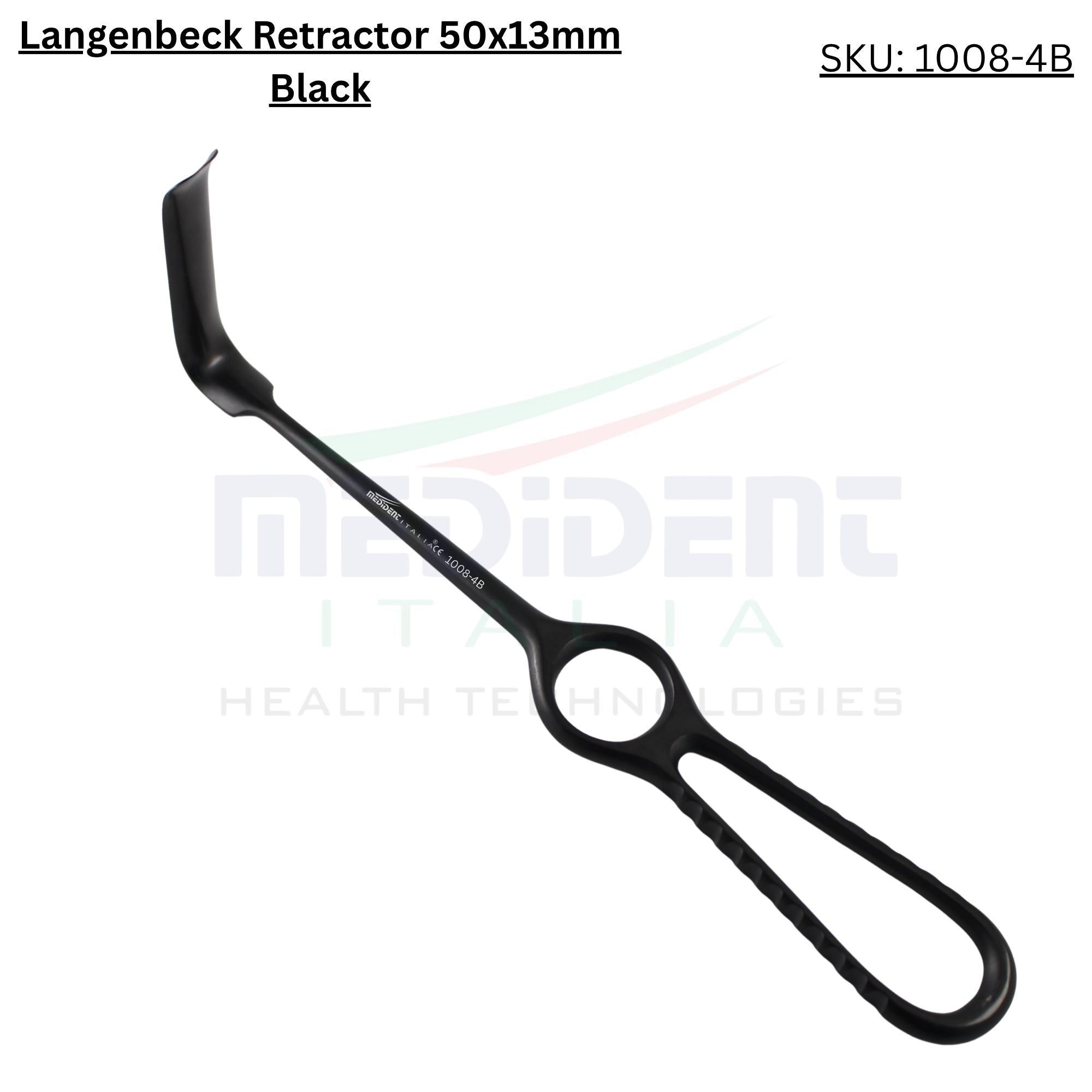 Wondhaak Langenbeck 50x13mm zwarte punten ref. 1008-4B