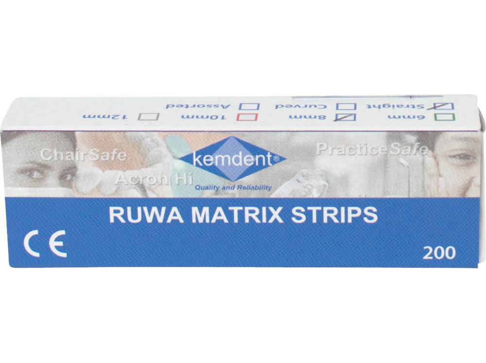 Ruwa Strips transparents droits 8mm