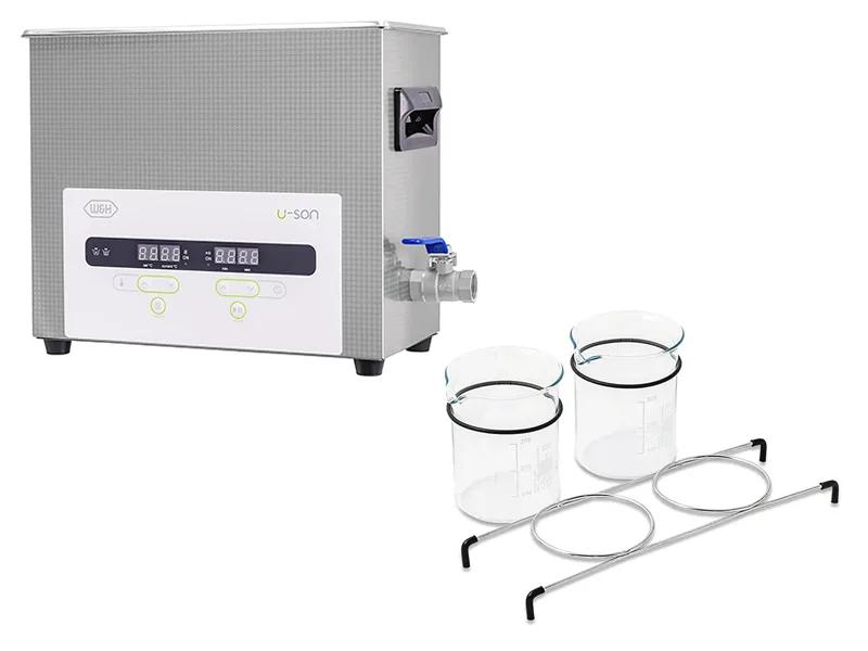 U-Son Ultrasonic cleaner 6 l + 2 bocal (400 ml) + support