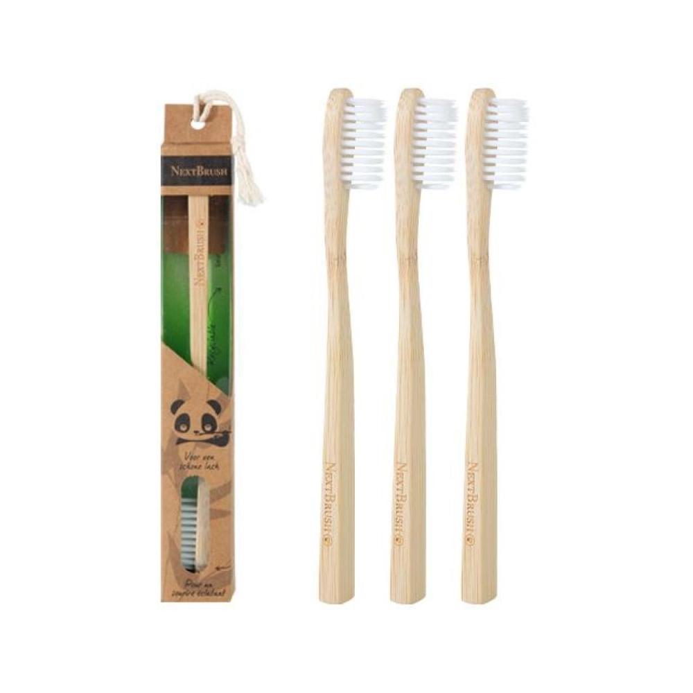 NextBrush Tandenborstels Bamboe Premium kind 6 stuks