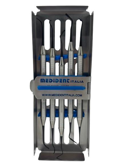 Set de 5 instruments pour composite avec boîte réf. 1017-20