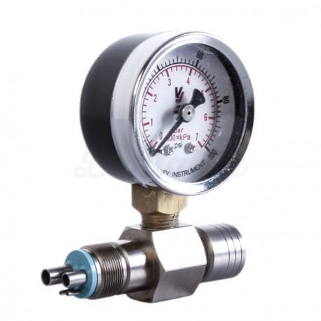 Enkelvoudige manometer voor slangverdelers