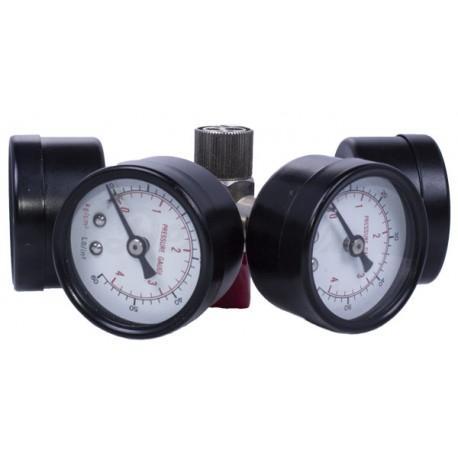 Meervoudige manometer voor slangen (4-weg)