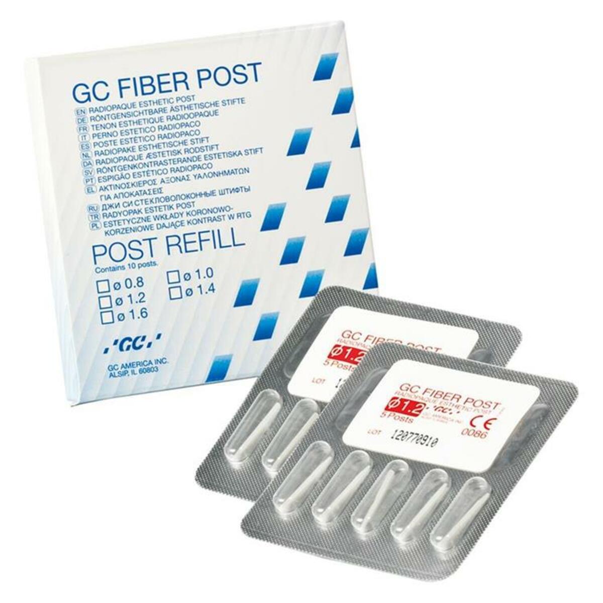 GC Fiber Post recharge - 1,6mm (bleu)
