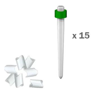 Tenons Luscent Anchors Xx-Small Vert 15 Pcs.