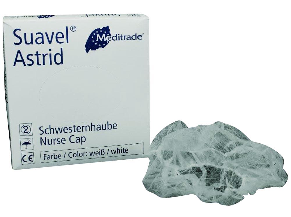 Chirurgisch kapje Bouffant wit 100st