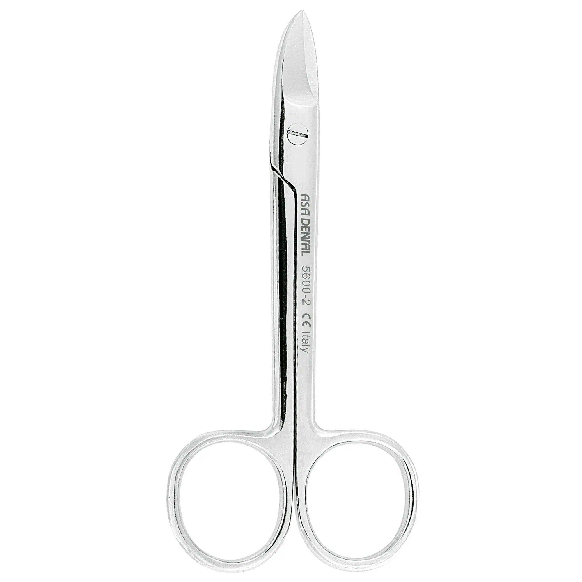Asa Dental Kronenschaar / Crown scissor Gekarteld Gebogen (10,5 cm)
