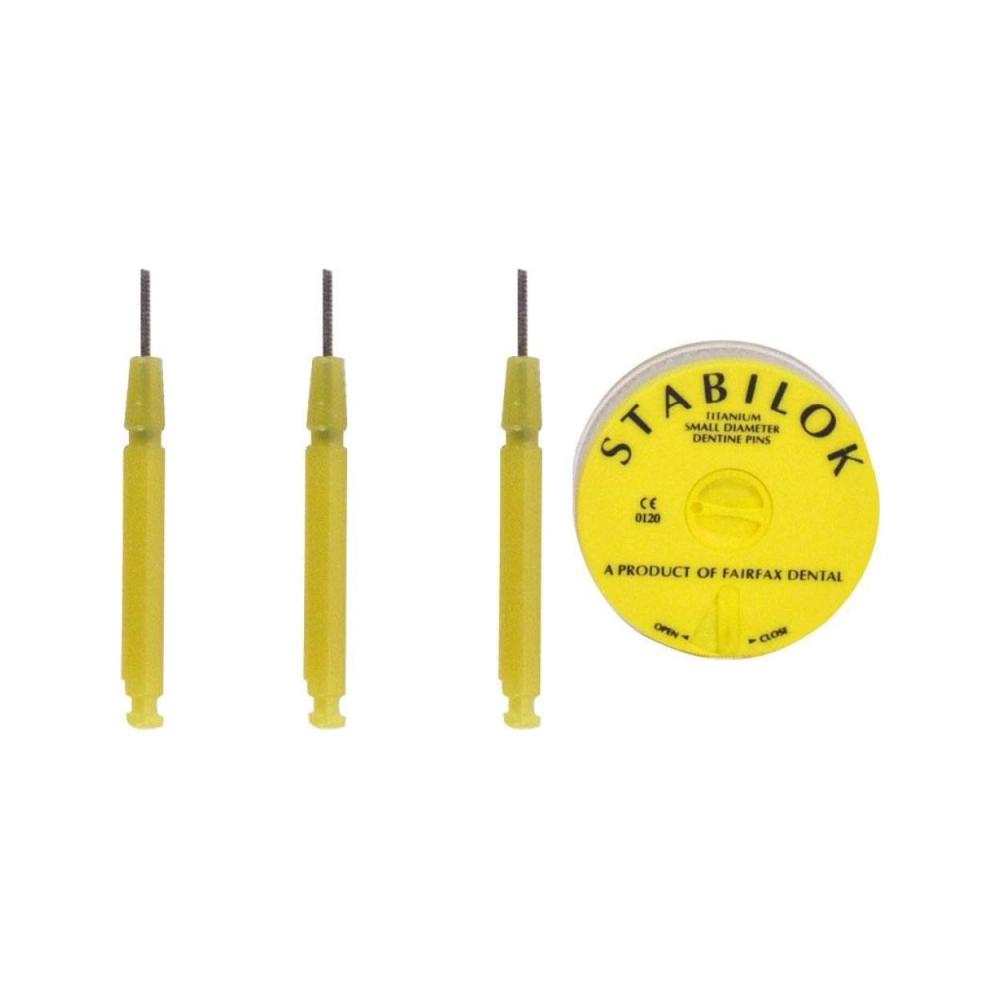 Stabilok Titanium Posts small geel Jumbo Pack 100 + 5