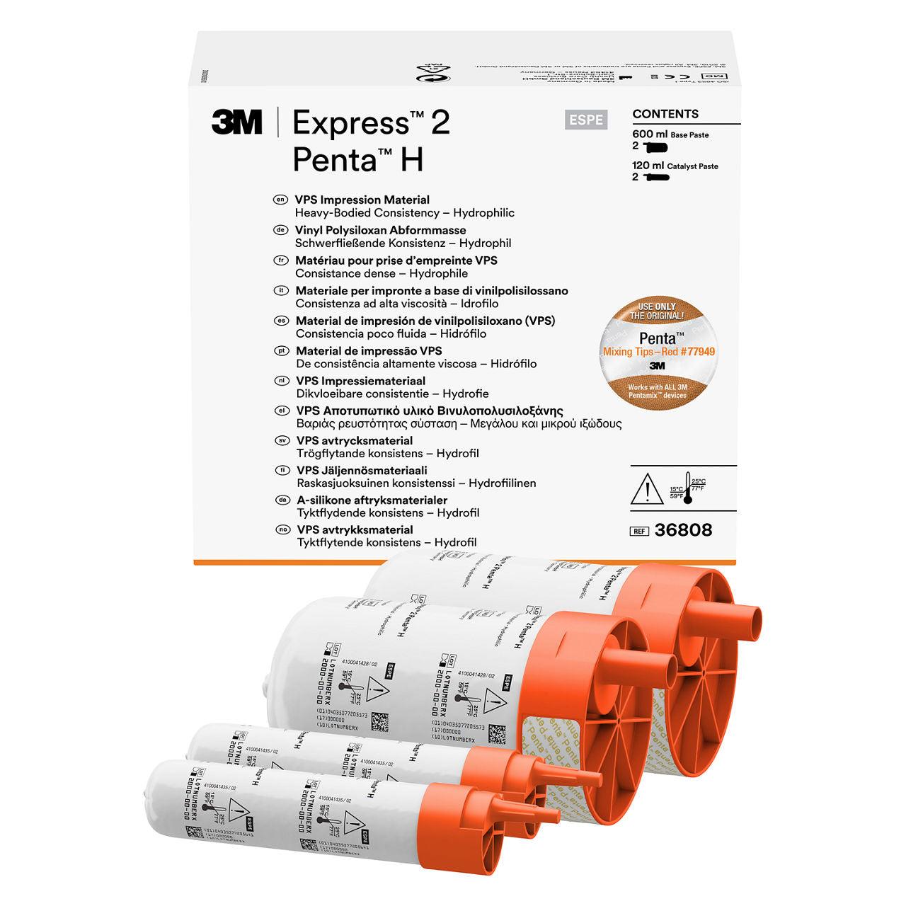 3M™ Express™ 2 Penta™ H matériau d'empreinte VPS, recharge (2 x 360 ml)