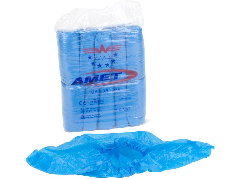 Sur-chaussures d-touch CPE bleu 28my 100pc