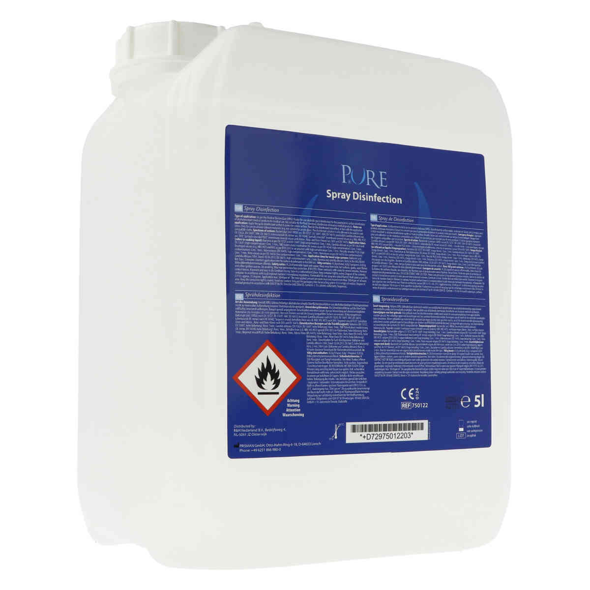 PURE Liquide de désinfection AF Recharge - 1l (flacon excl. tête de pulvérisation)