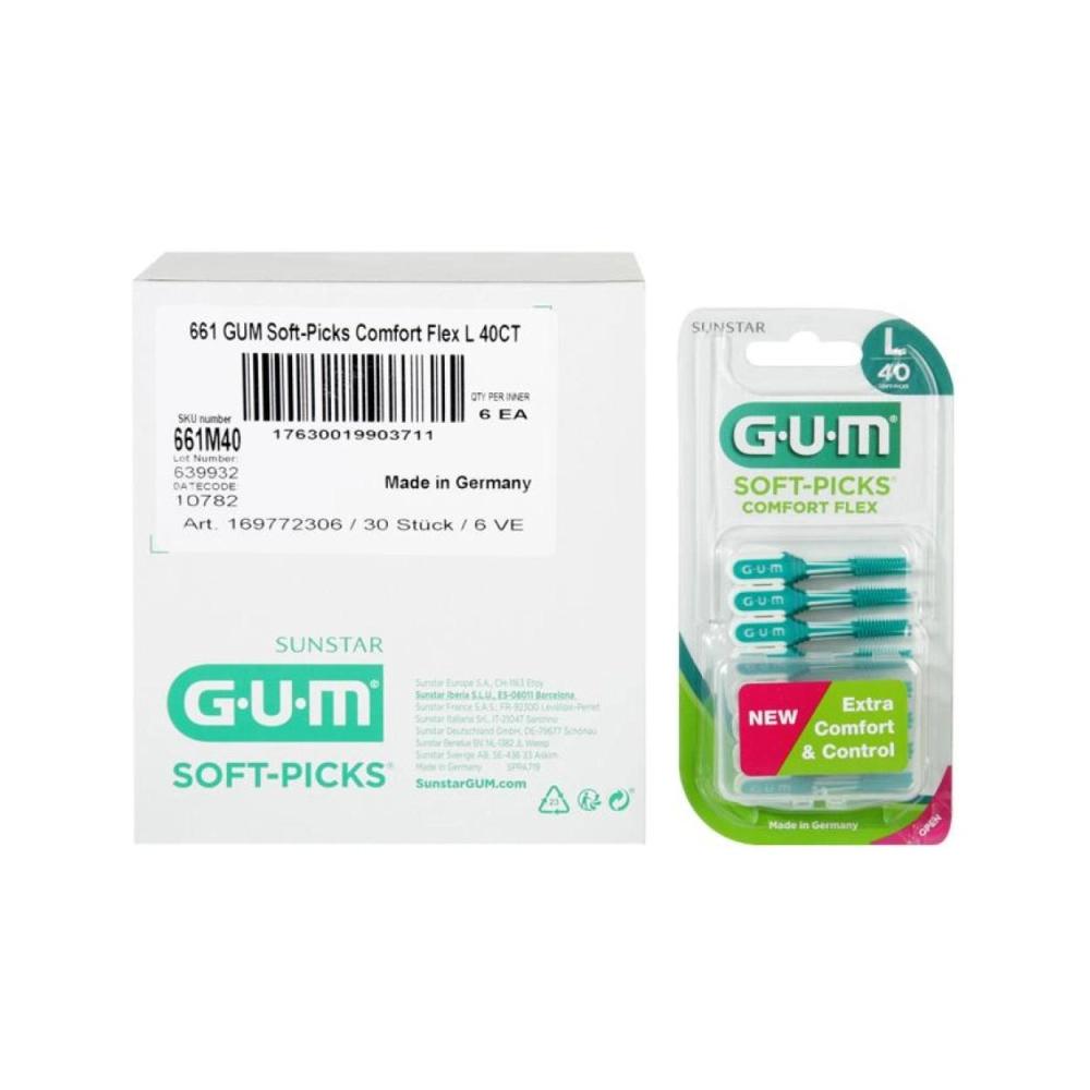 GUM® Soft-Picks Comfort Flex Menthe 40pces