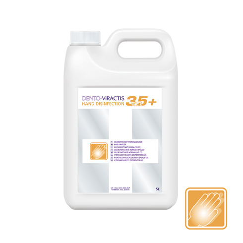 DENTO-VIRACTIS 35+ GEL HYDRO-ALCOOLIQUE - BIDON DE 5 LITRES SANS POMPE
