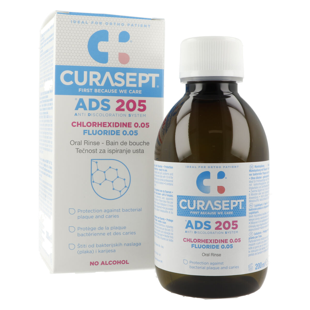 Curasept ADS 205 Bain de bouche (CHX 0,05% + FL 0,05%)