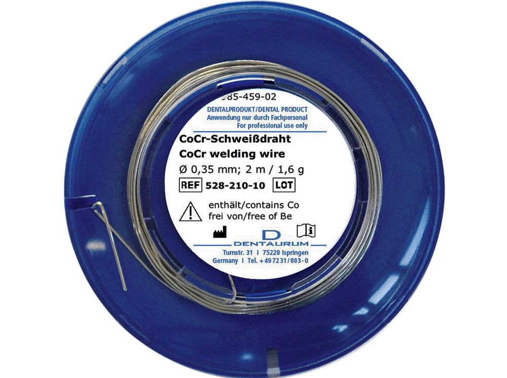 Fil de soudage CoCr (cobalt-chrome), ø 0,35 mm