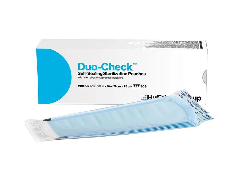 Duo-Check self-seal sterilization pouches (9 x 23 cm)