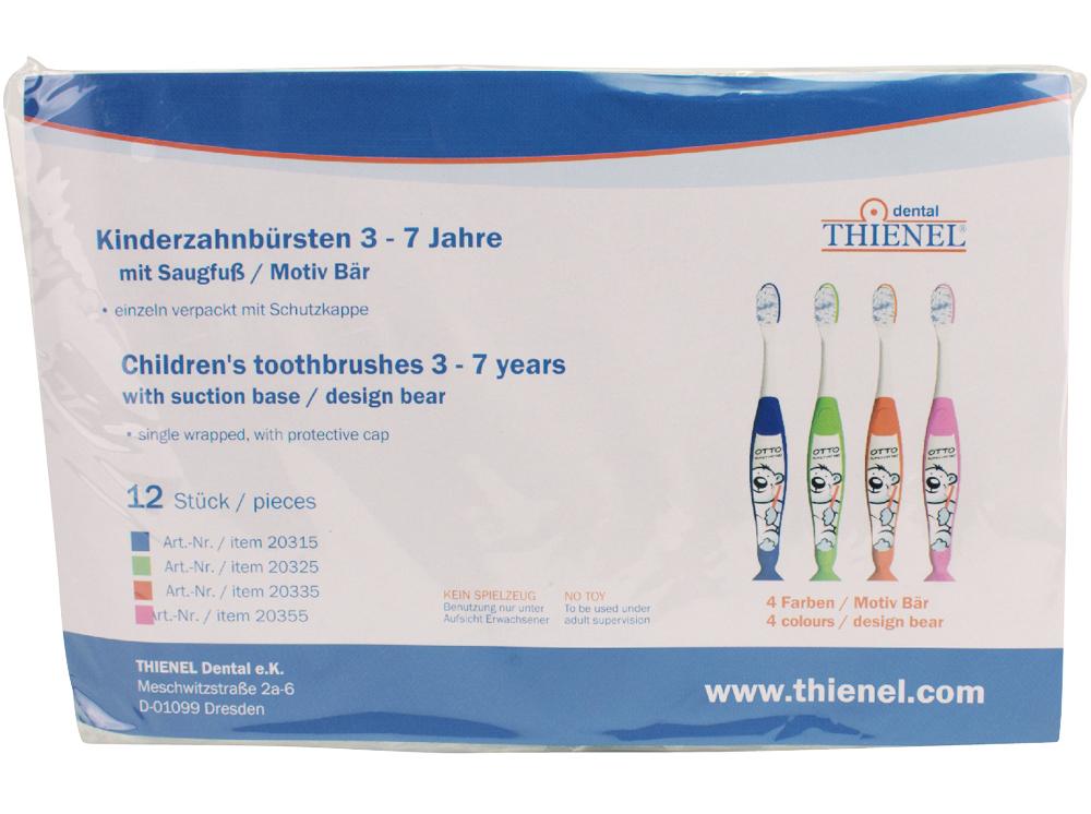 Brosse à dents avec ventouse "Otto" bleu 12pc