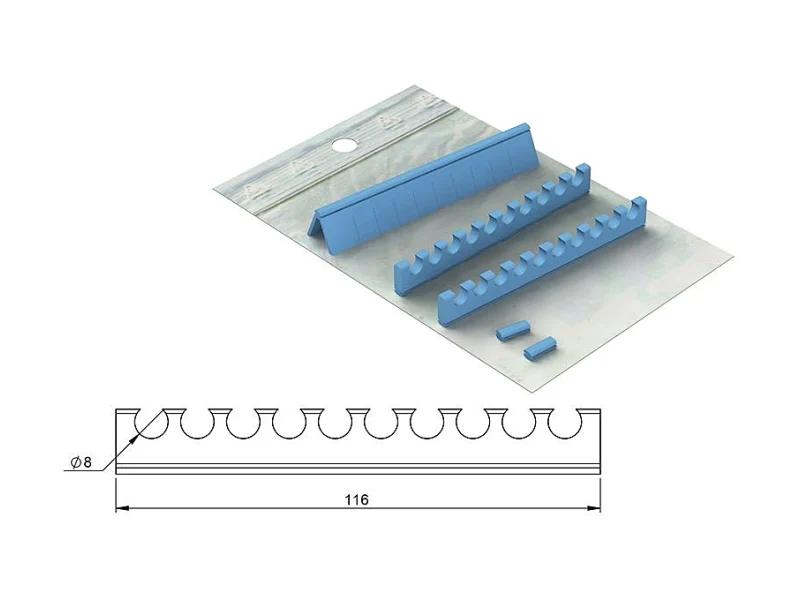 Silicone refill for Easy Tray 18x14 - 10 instruments + flat strip