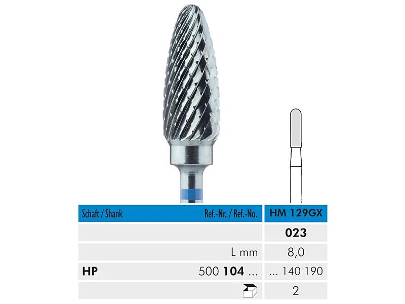 HM 129 GX HP 023 fraise en carbure de tungstène