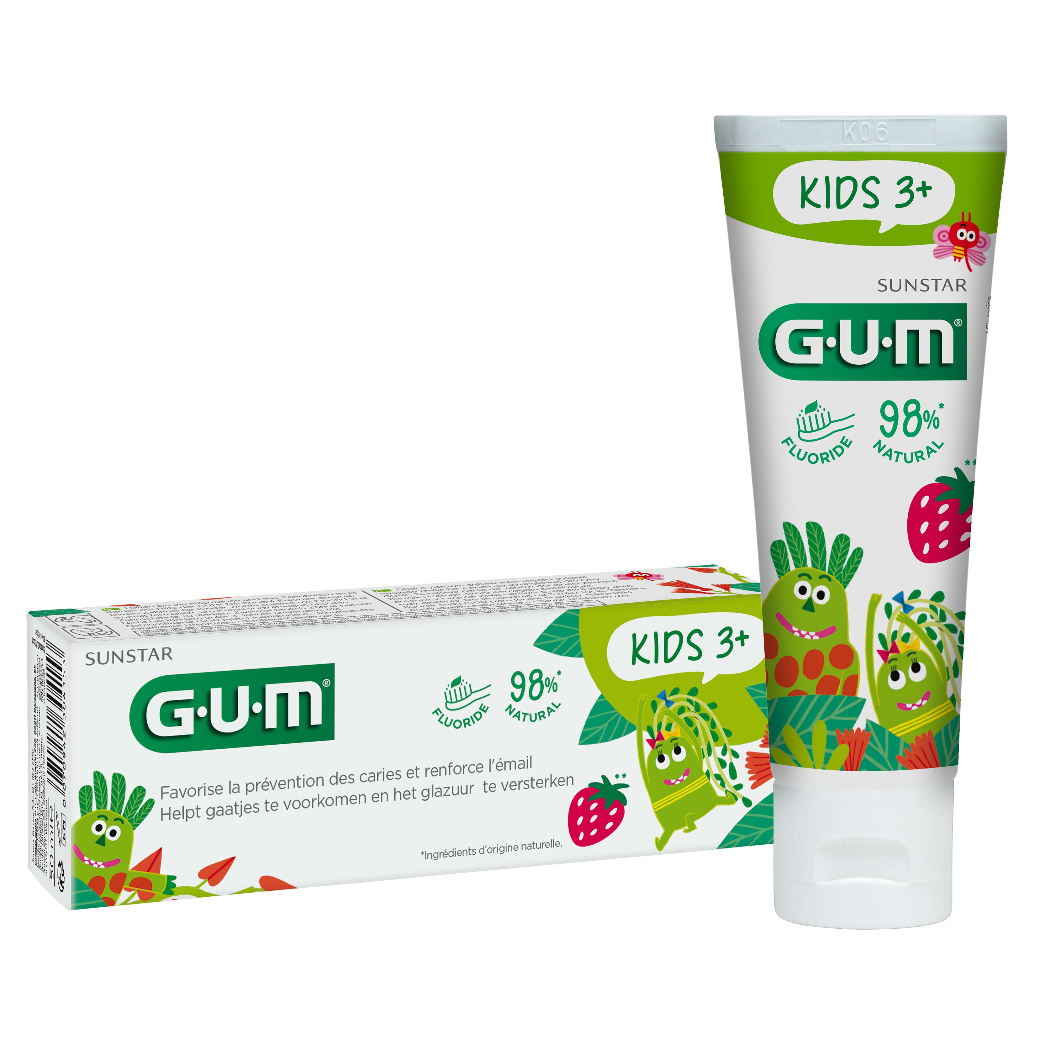 GUM® KIDS dentifrice 3+ 98% Natural (50 ml)