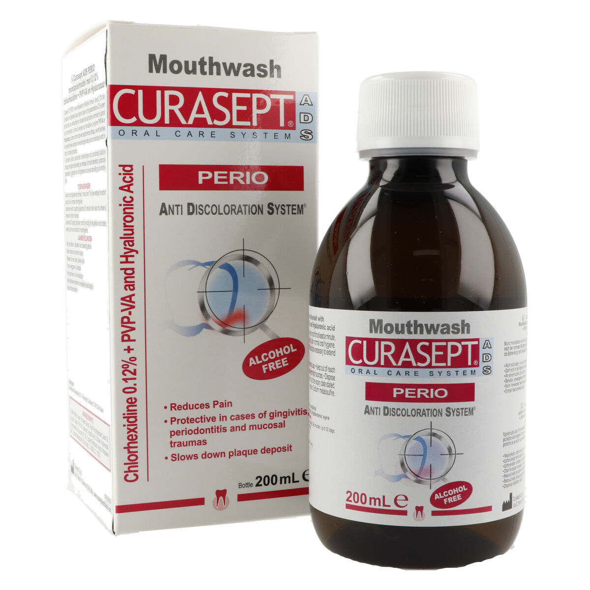 Curasept ADS Perio Bain de bouche (CHX 0,12%) + HA + PVP-VA