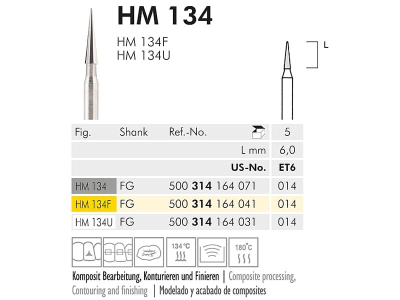 HM 134 fraise en carbure de tungstène