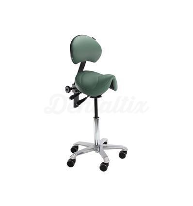 Praktijkkruk Amazone met rugleuning (34 cm)