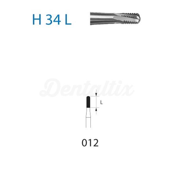 Fraise cylindrique ronde en carbure de tungstène H34L pour FG (5 pcs)