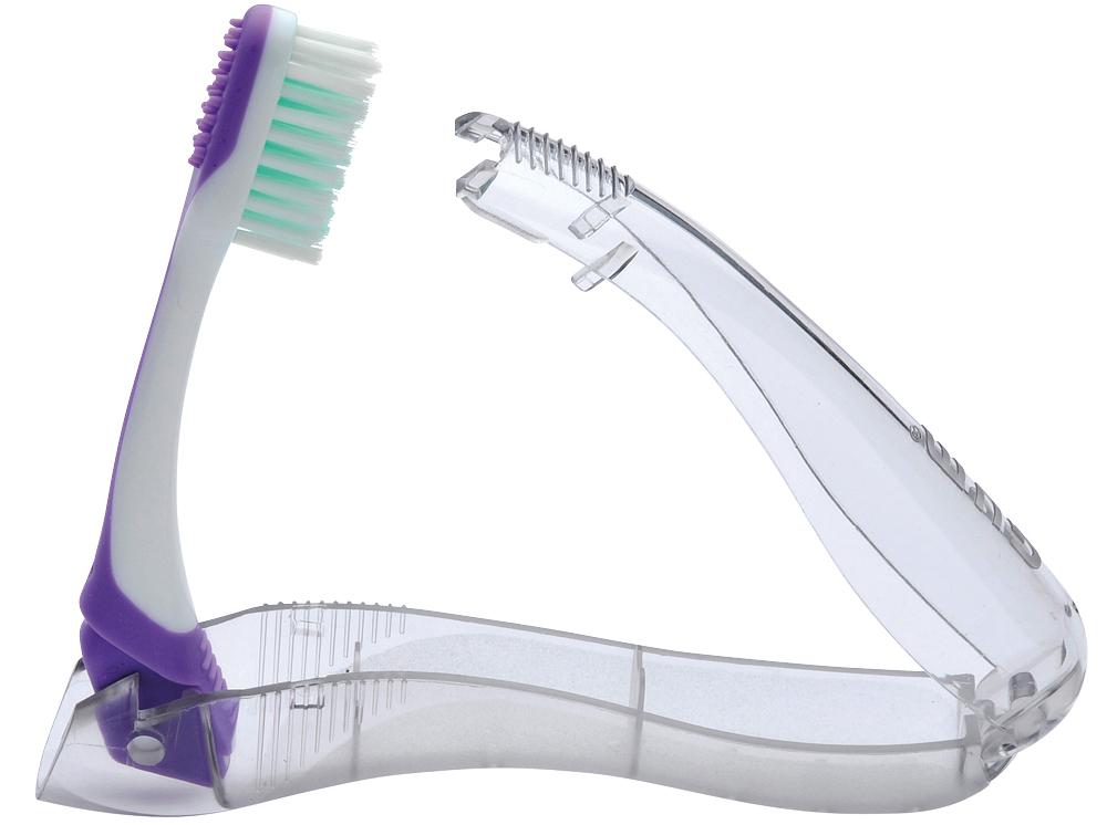 Orthodontic travel toothbrush