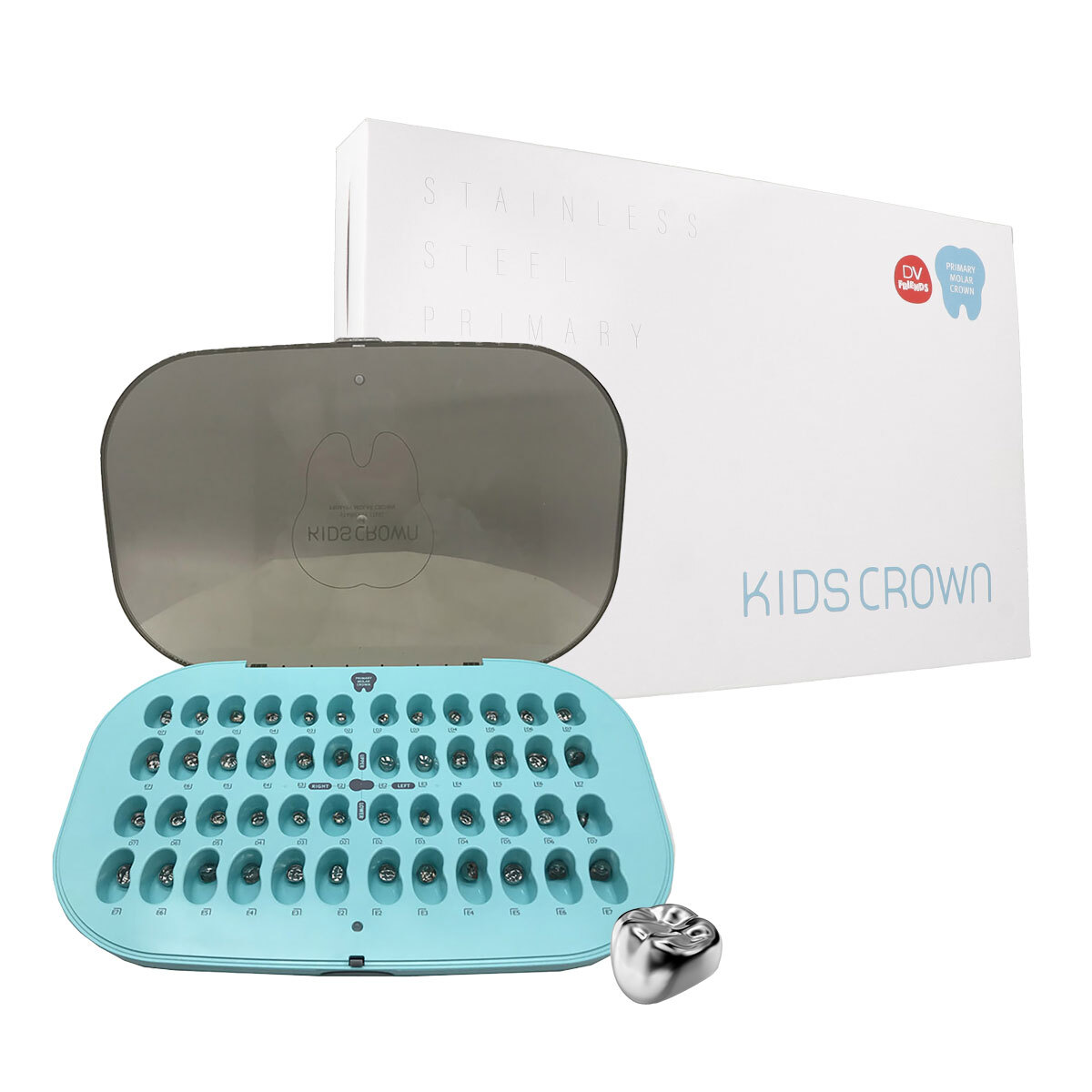 KidsCrown Intro kit en acier inoxydable - 48 pces