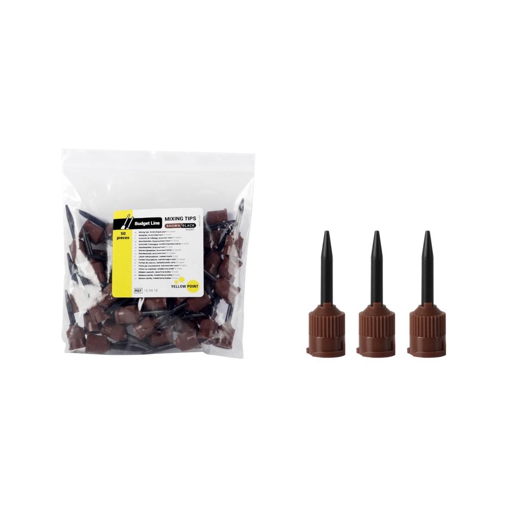 Yellow Point Budget Line Embouts de mélange brun/noir 50 pcs