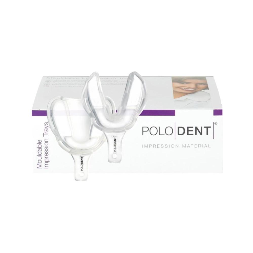 PoloDent Disposable afdruklepelset betand transparant 8 stuks