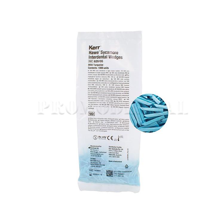 Kerr Coins interdentaires Sycamore – turquoise (1000 pcs)