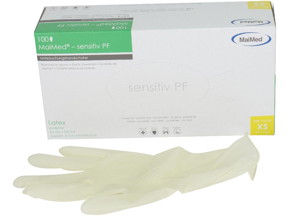 MaiMed-sensitiv maat XS, ongekleurde, 100 stuks