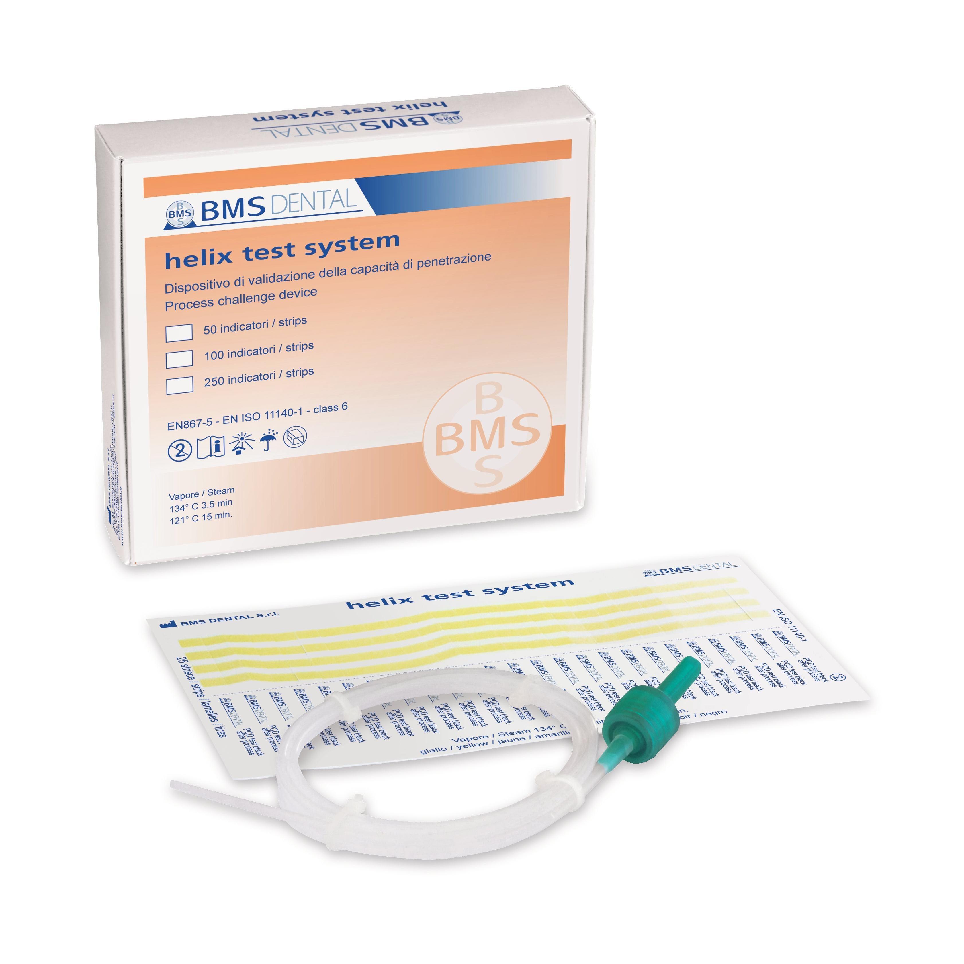 BMS Dental Helix Test voor Klasse B en S Autoclaven (50, 100 of 250 strips)