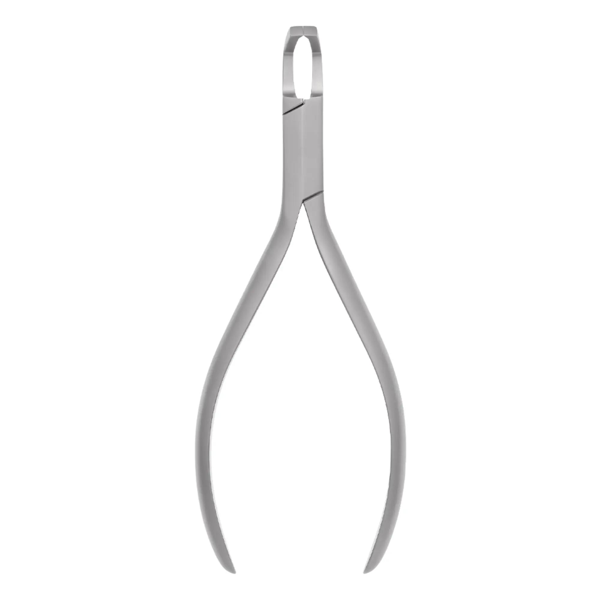Bracket remover plier curved