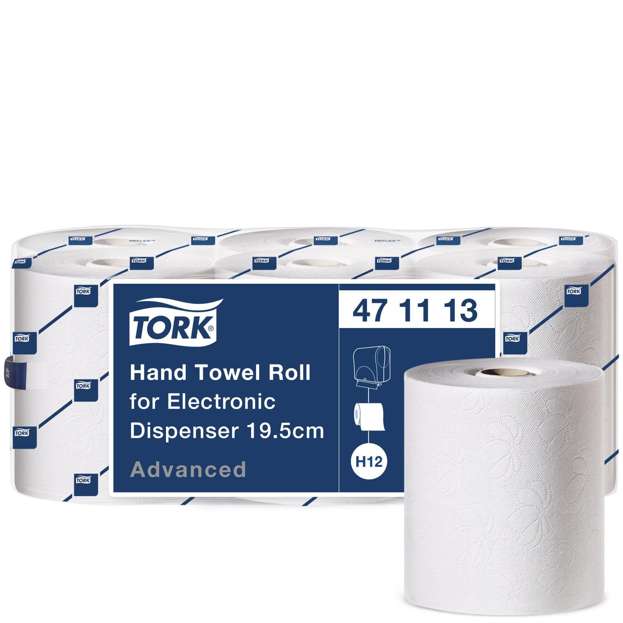 Tork rouleau d'essuie-mains pour distributeur électrique 19,5 x 14,3 cm (6 rouleaux)