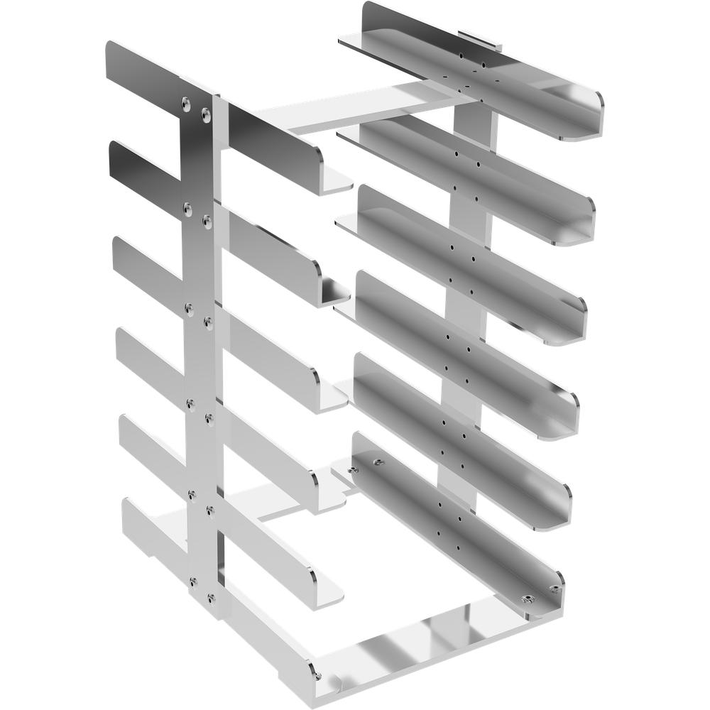 Asa Dental Instrumenten Tray Rek 6 trays (Medium - 160bx190dx270h mm)