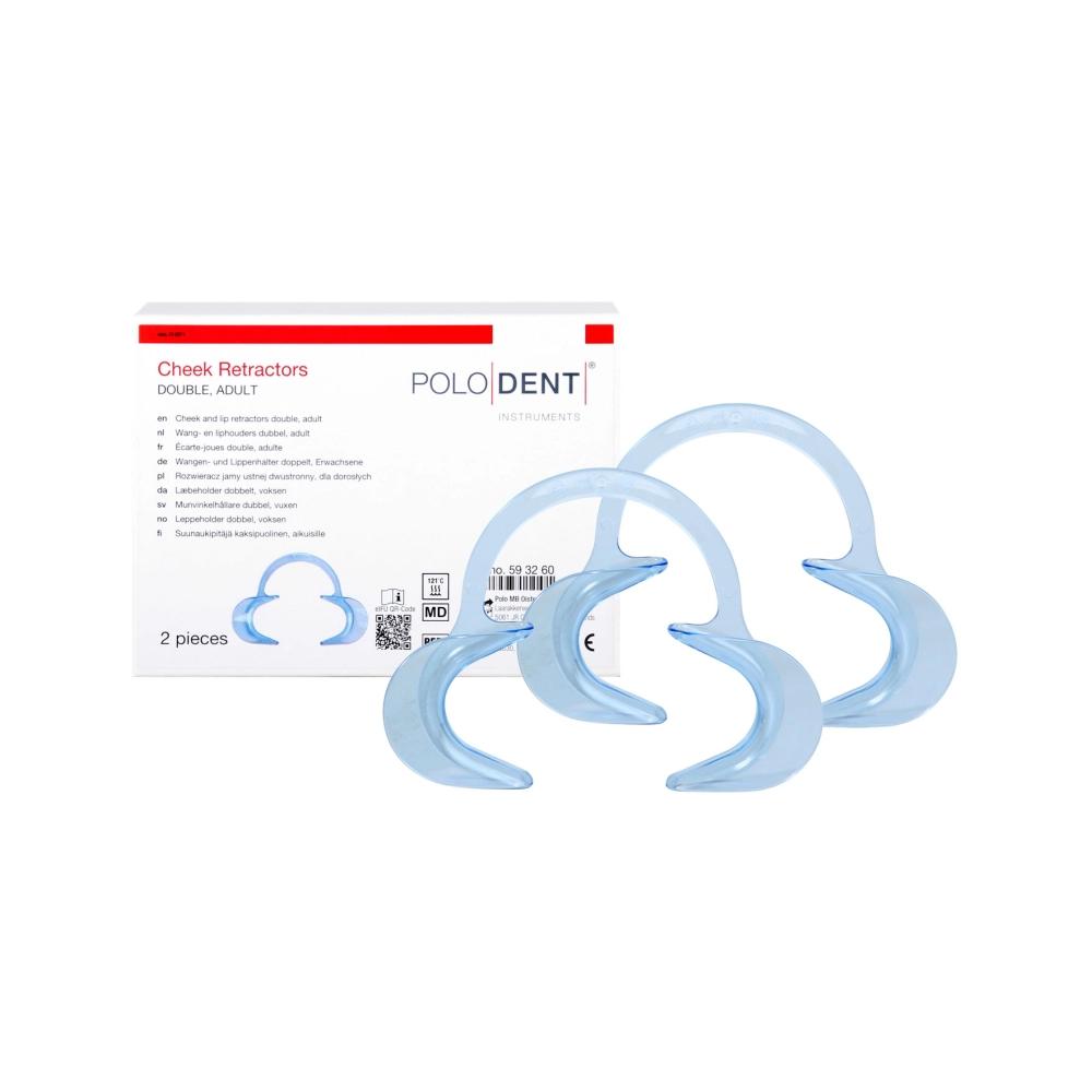 PoloDent Écarte-joues double adulte 2 pcs