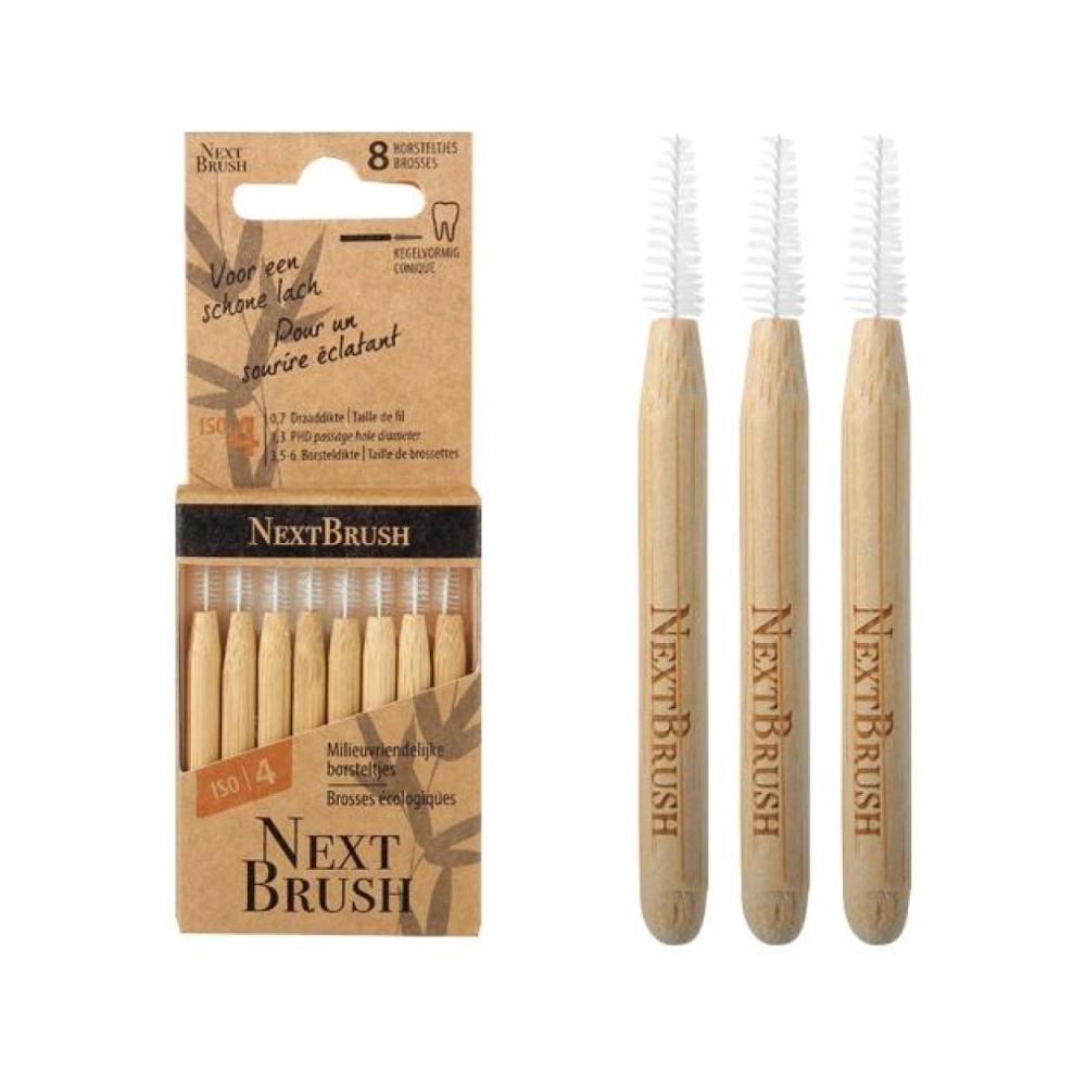 Brossettes interdentaires Bambou ISO 4 / 3,5-6 mm / 8 pcs