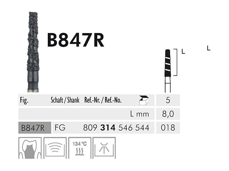 B 847 R FG 018 Black Cobra instrument diamanté