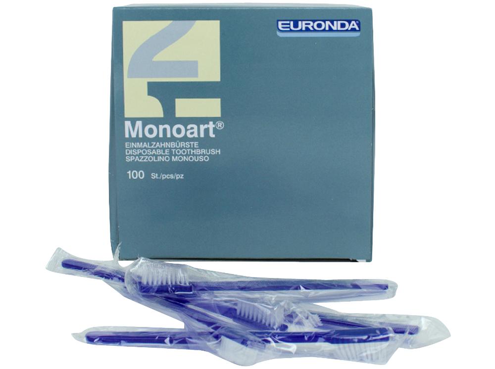 Monoart tandenborstel met pasta blauw 100st.