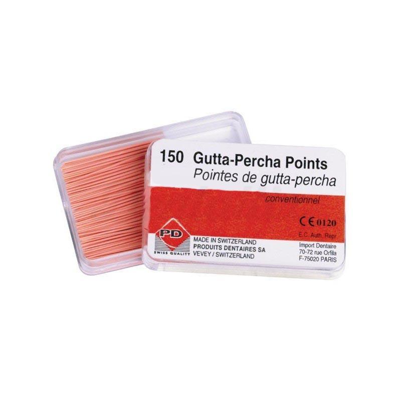 Pointes de gutta-percha Pirate pour l’obturation endodontique (150 pièces)