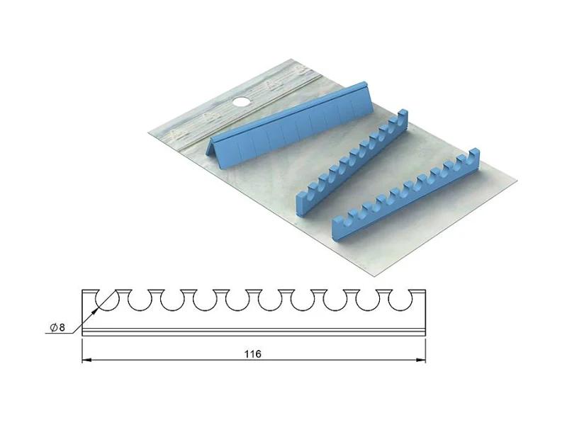 Nichrominox Flexi-Clip/Ergo-Clip bande silicone pour 10 instruments - noir
