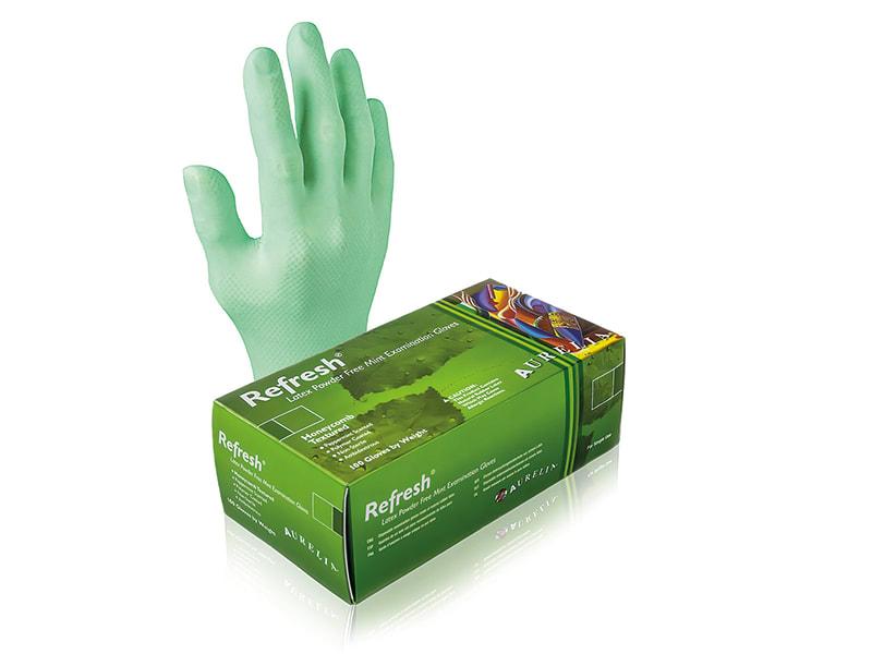 Aurelia Refresh gant latex non-poudré