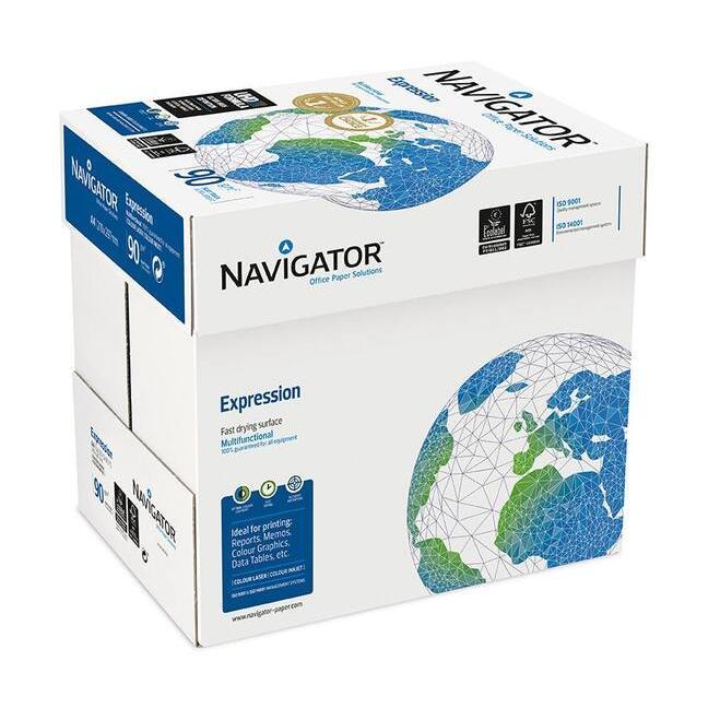 Papier d'impression A4 blanc 90 g Navigator Expression, 2500 feuilles (5 x 500 pcs)
