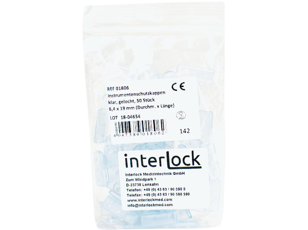 Inst.beschermkap gel. 1,6x19,5mm 100st.