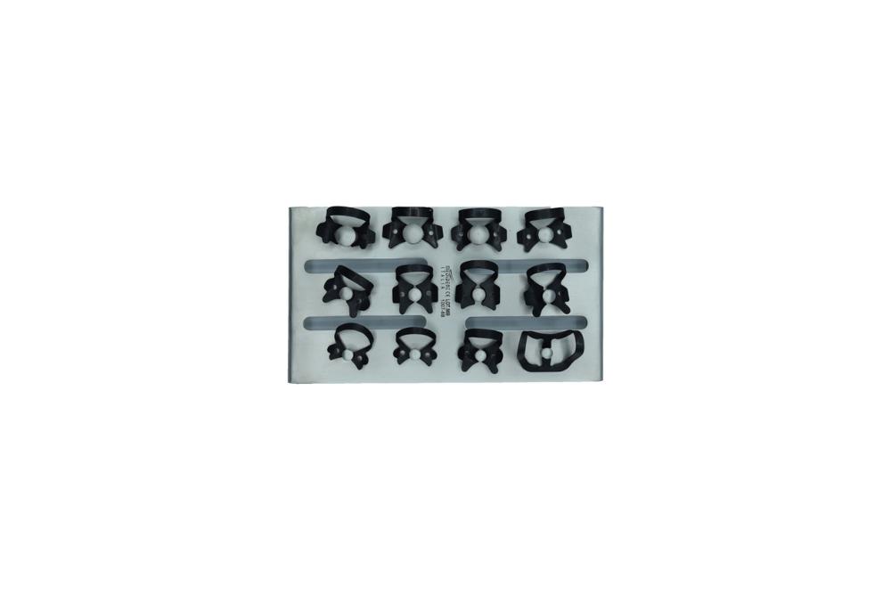 Crampon pour digue NO 212-00-0-1-2a;3-7-8-8a-12a;13a-14 noir réf. 1007-8B
