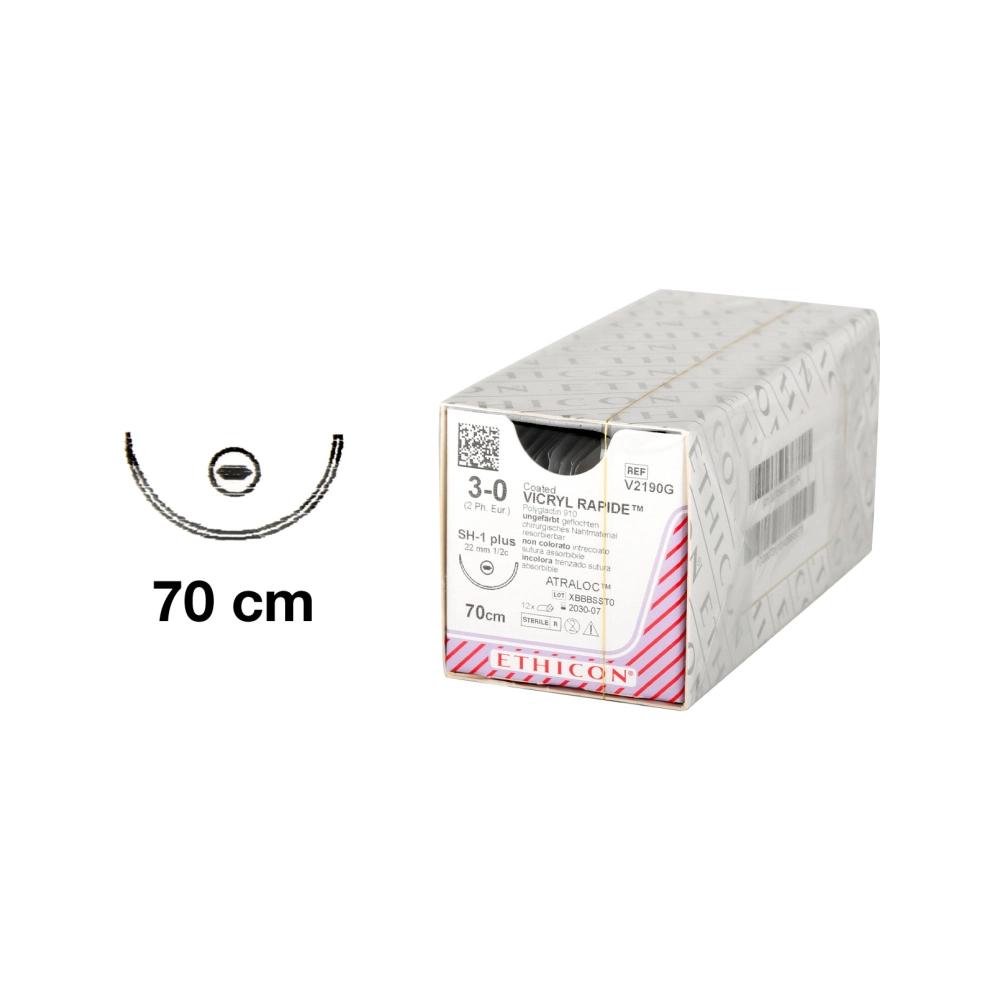 Vicryl Rapide 2-0 SH-1 plus V62H 22mm ronde
