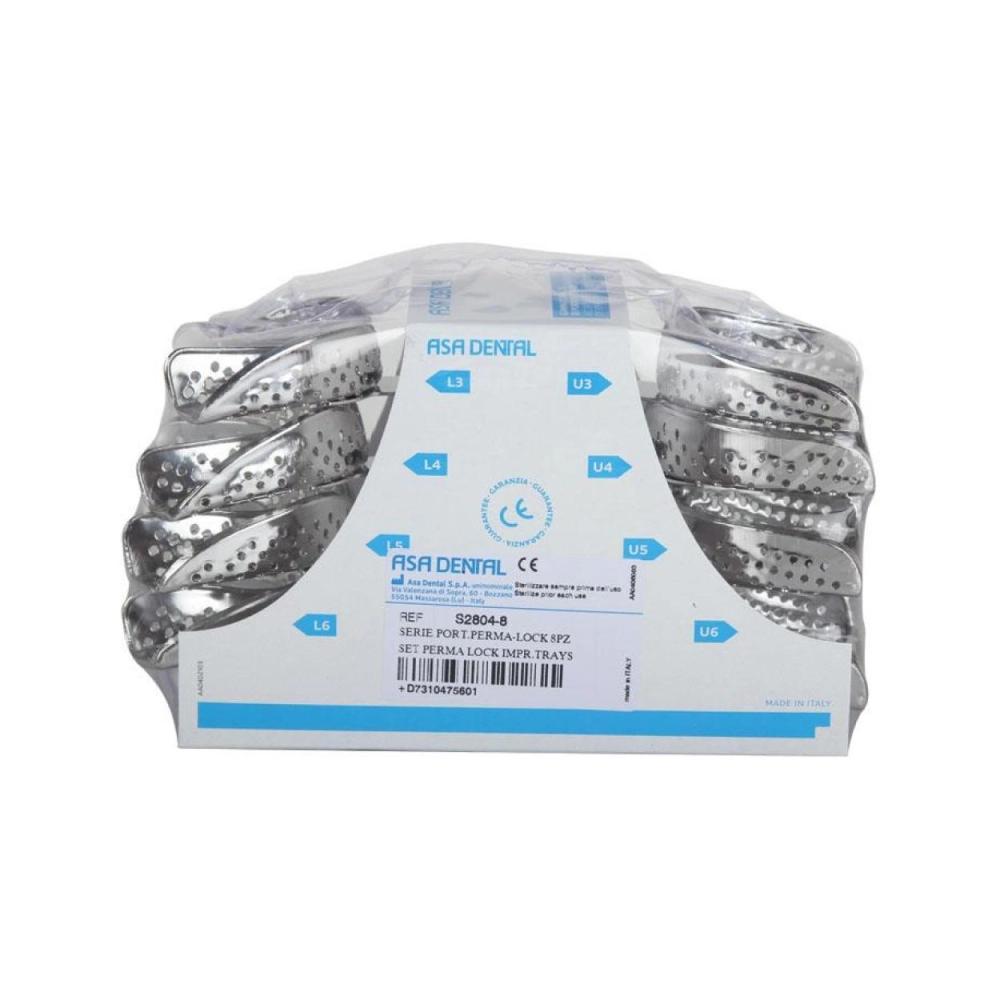 Asa Set porte-empreintes perforé pour denté supérieur inférieur Midi Set